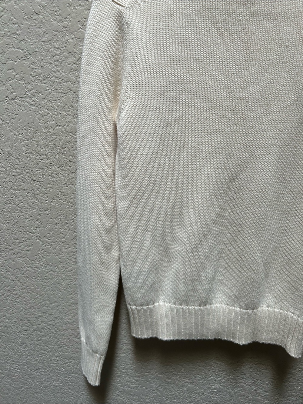 Classic Polo Ralph Lauren Ivory Roll Neck Knit Top Minimalist - Picture 10 of 10
